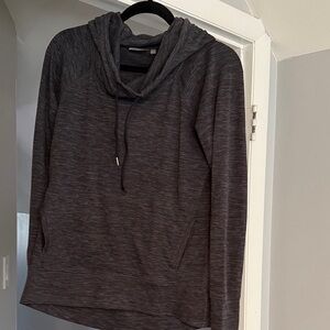 Athleta Charcoal Hooded Top